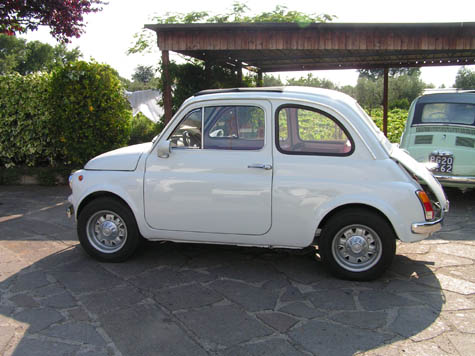 White fiat 2
